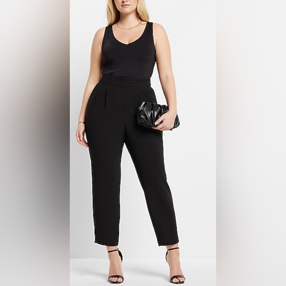 Express Super High Waisted Pleated Ankle Pants Size 12 - Picture 16 of 16